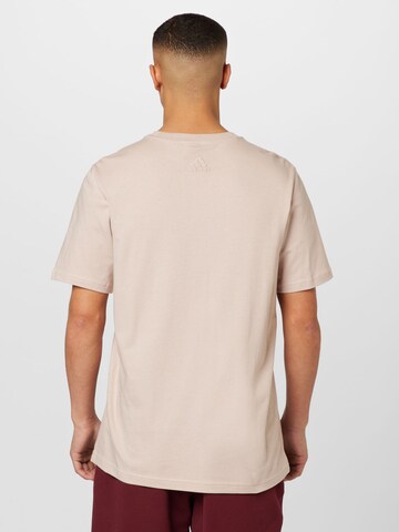 T-Shirt fonctionnel 'Essentials Big Logo' ADIDAS SPORTSWEAR en beige