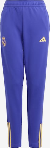 ADIDAS PERFORMANCE Slim fit Workout Pants 'Real Madrid Tiro 23' in Purple: front