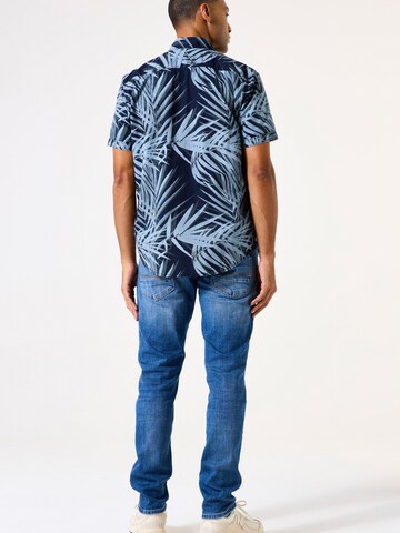 GARCIA Regular Fit Hemd in Blau