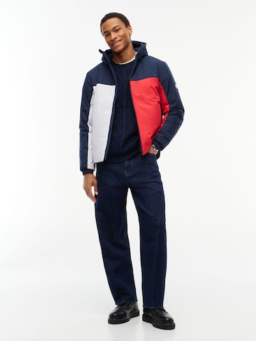 zils Tommy Jeans Starpsezonu jaka