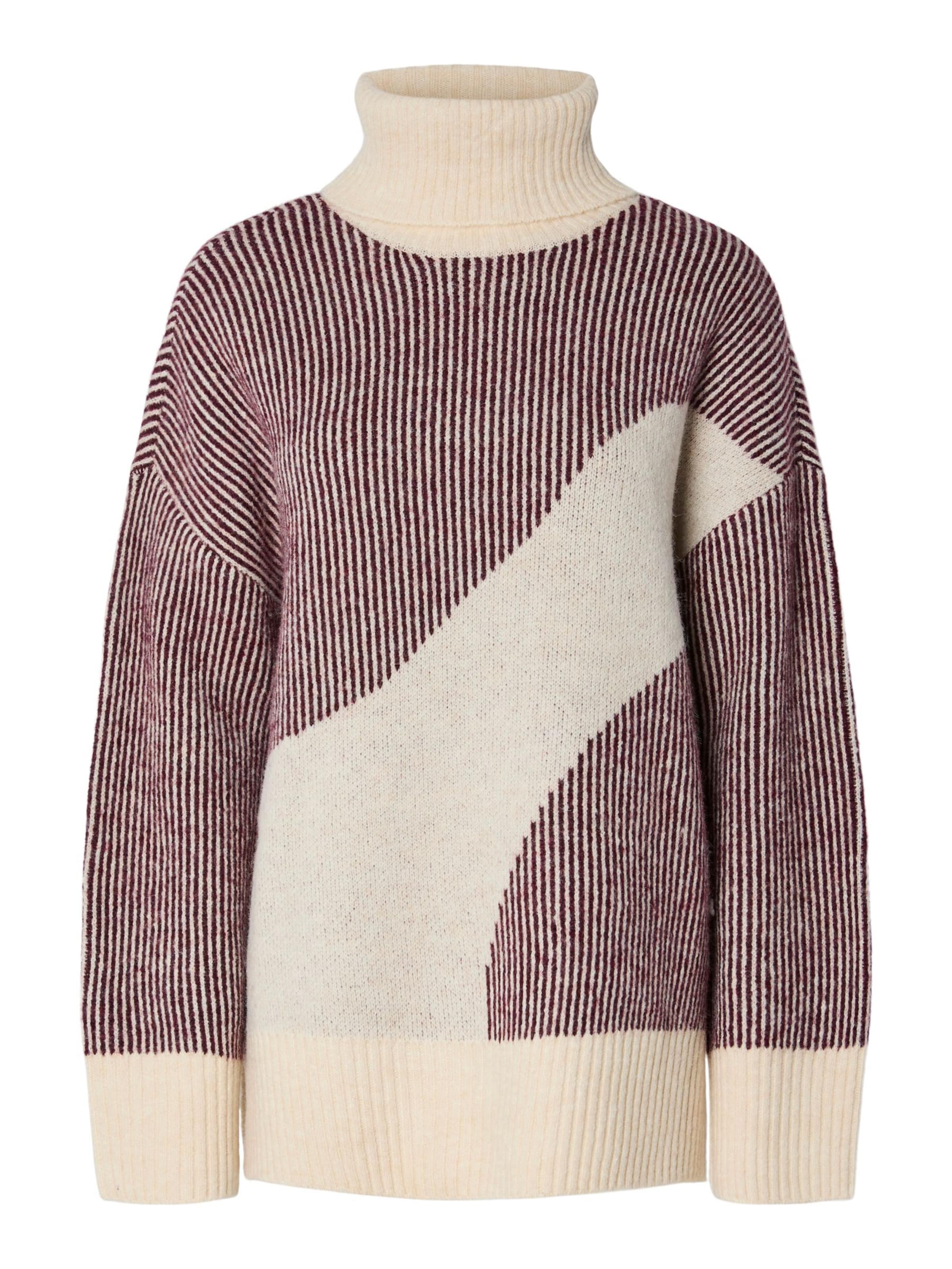 Pull-over 'LINNA' PIECES en rouge : devant