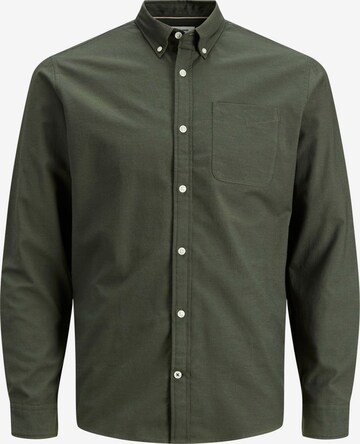 JACK & JONES Overhemd 'Oxford' in Groen: voorkant