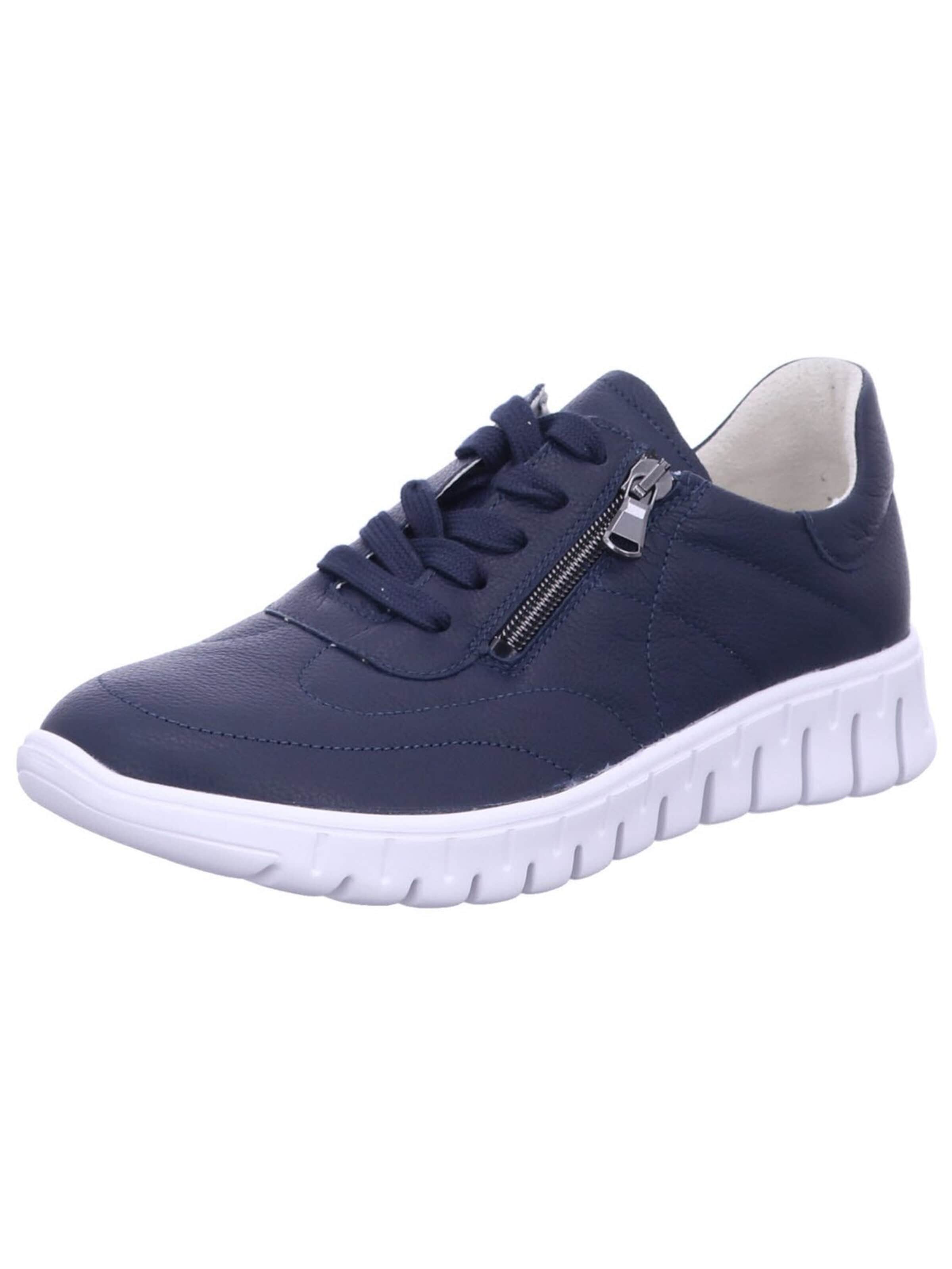 Sneaker bassa 'Sneaker Low Damen 916002-139 194 Echtleder in blau' di WALDLÄUFER in blu: frontale