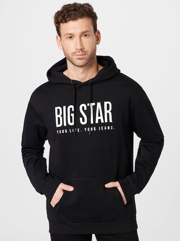 BIG STAR Sweatshirt 'DALEGOR' in Schwarz: predná strana