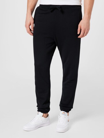 Resteröds Tapered Pants 'BAMBOO' in Black: front