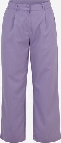 Noisy May Petite - regular Pantalón plisado 'Almond' en lila: frente