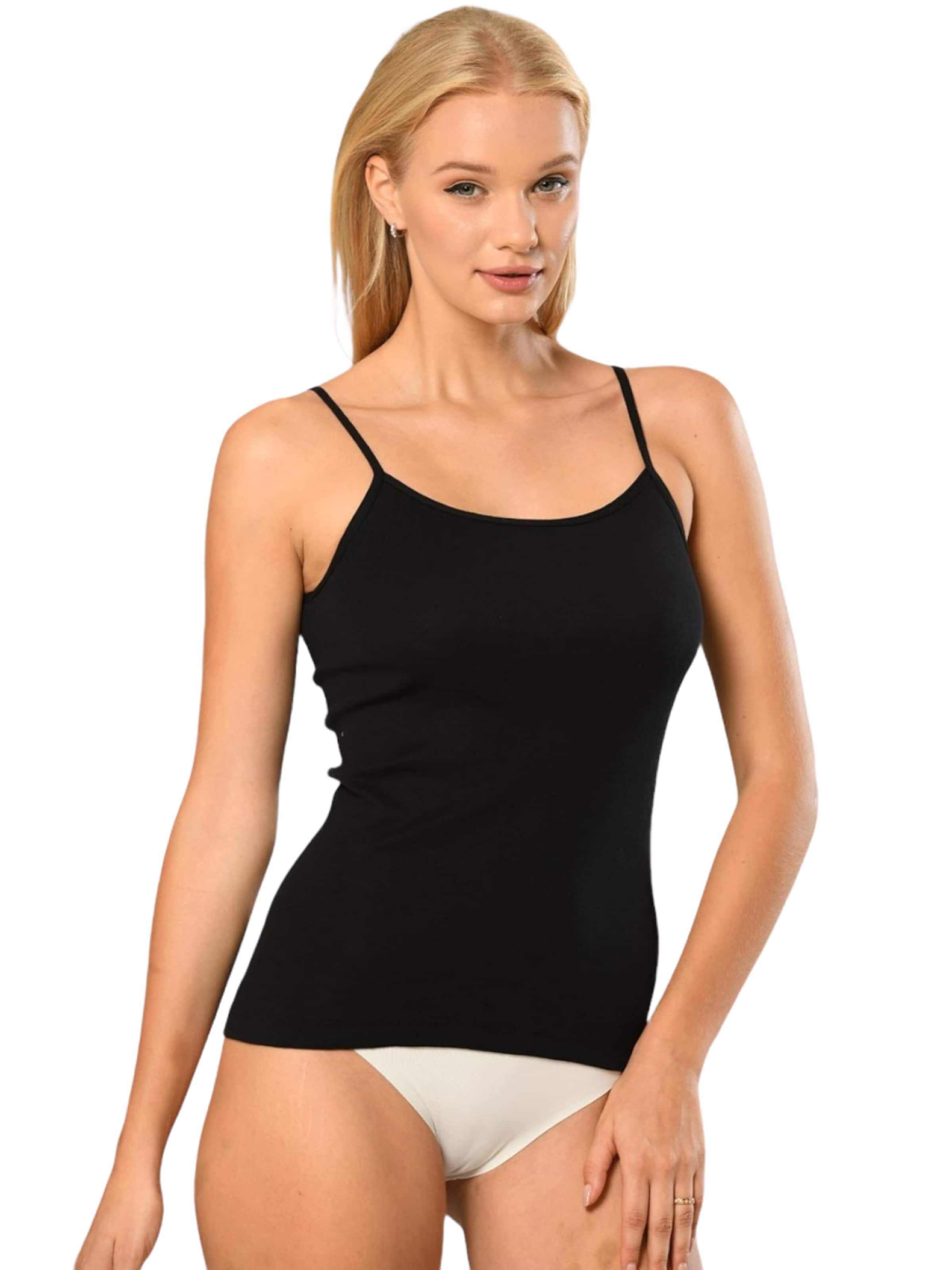 Erdem Onderhemd in Zwart: voorkant