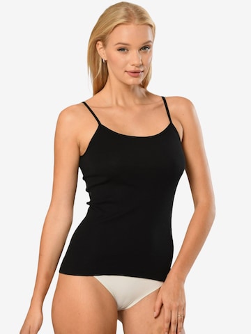 Erdem Unterhemd in Schwarz: Vorderseite