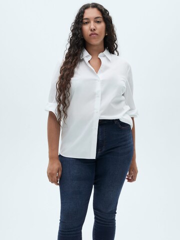 MANGO Skinny Jeans 'CARLA' in Blauw