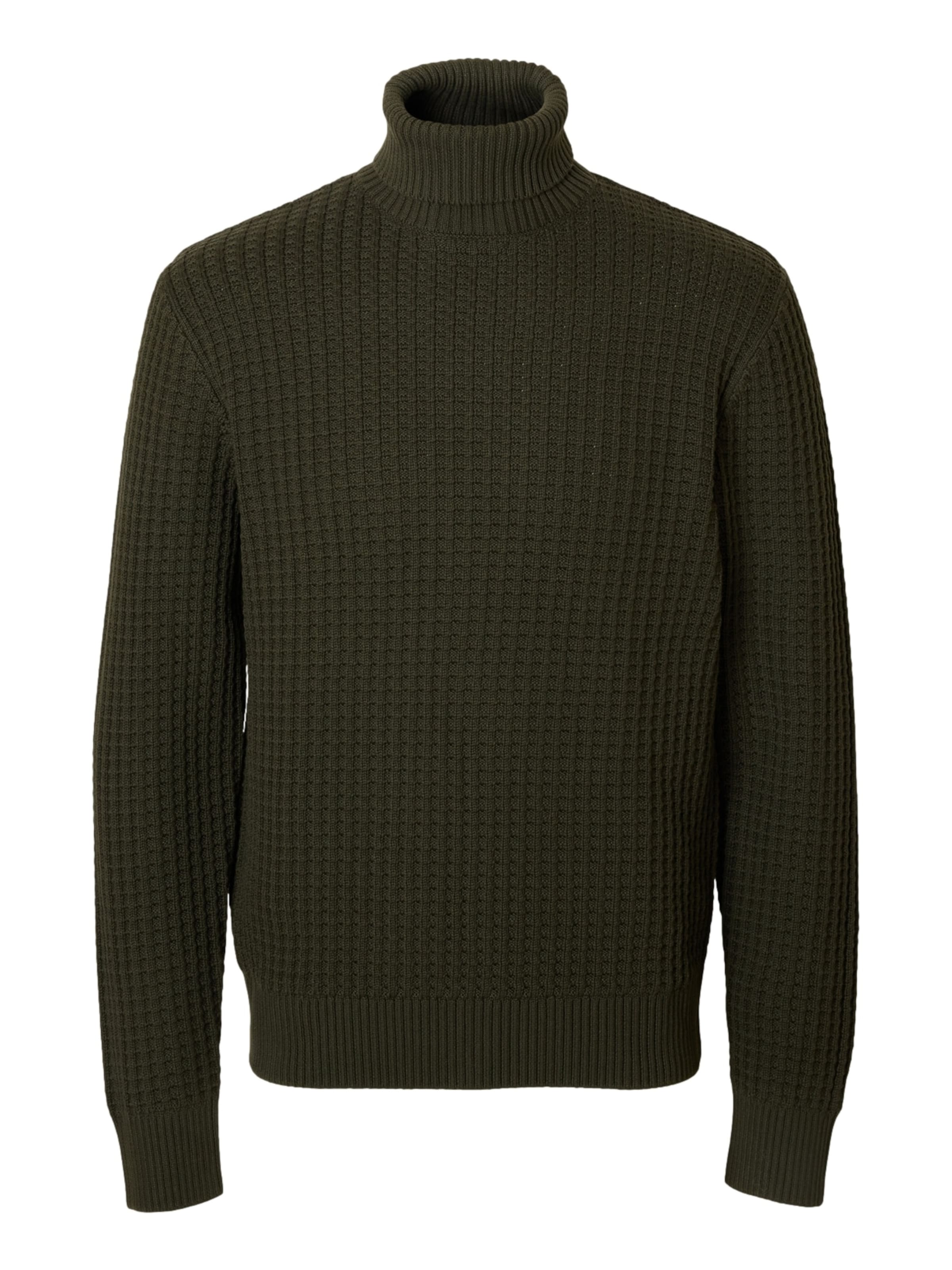 SELECTED Pulóver 'SLHTOM' - zöld: elől