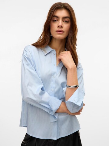 VERO MODA Bluse 'VMJANNI' i blå: forside