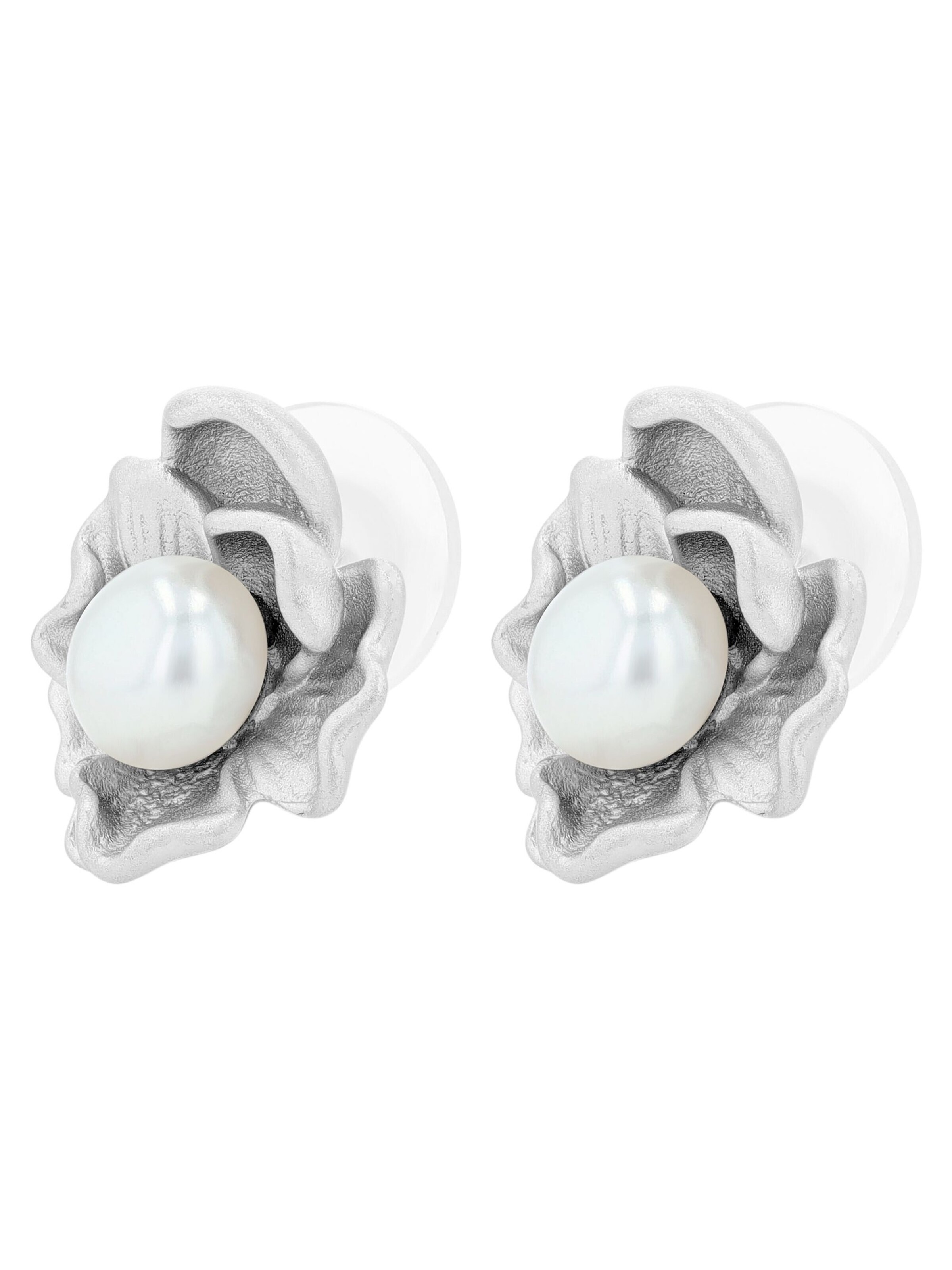 Akzent Earrings '"Pahul" aus 925 Sterlingsilber, rhodiniert, langlebig' in Silver