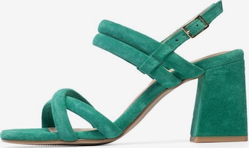 Bianco Strap Sandals 'CHARLENE' in Green: front
