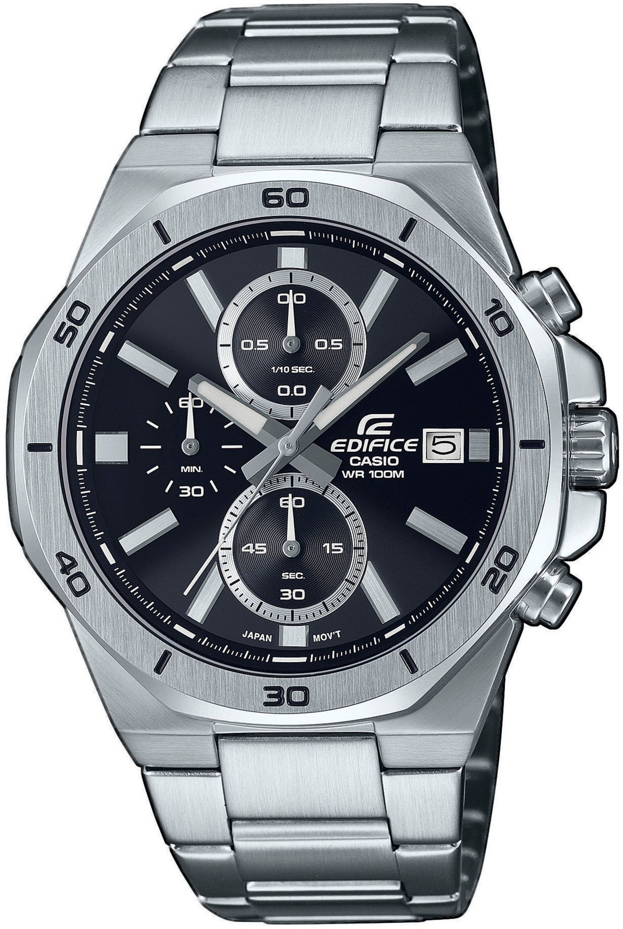 CASIO Analoguhr 'EDIFICE' in Silber: Vorderseite