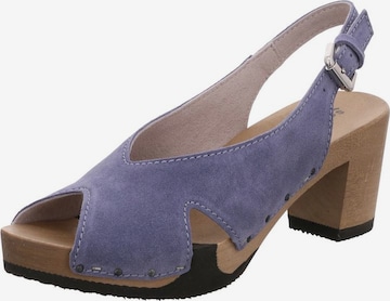 SOFTCLOX Slingback Pumps in Purple: front