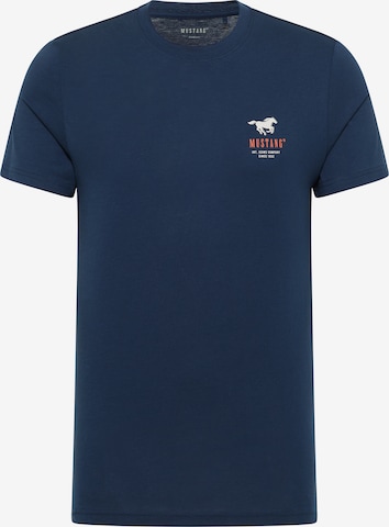 MUSTANG Koszulka 'Austin' w kolorze niebieski: przód