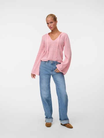 VERO MODA Sweater 'VMAjour' in Pink