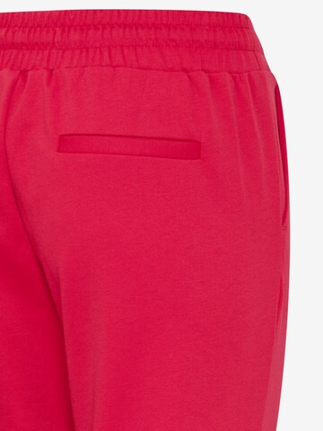 ICHI Slimfit Spodnie 'KATE' w kolorze różowy
