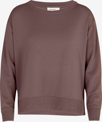 ICEBREAKERSportska sweater majica 'Dalston' - smeđa boja: prednji dio