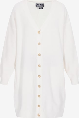 Cardigan DreiMaster Maritim en blanc : devant