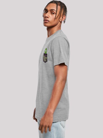 F4NT4STIC Shirt 'Rick and Morty Pickle Rick' in Grey