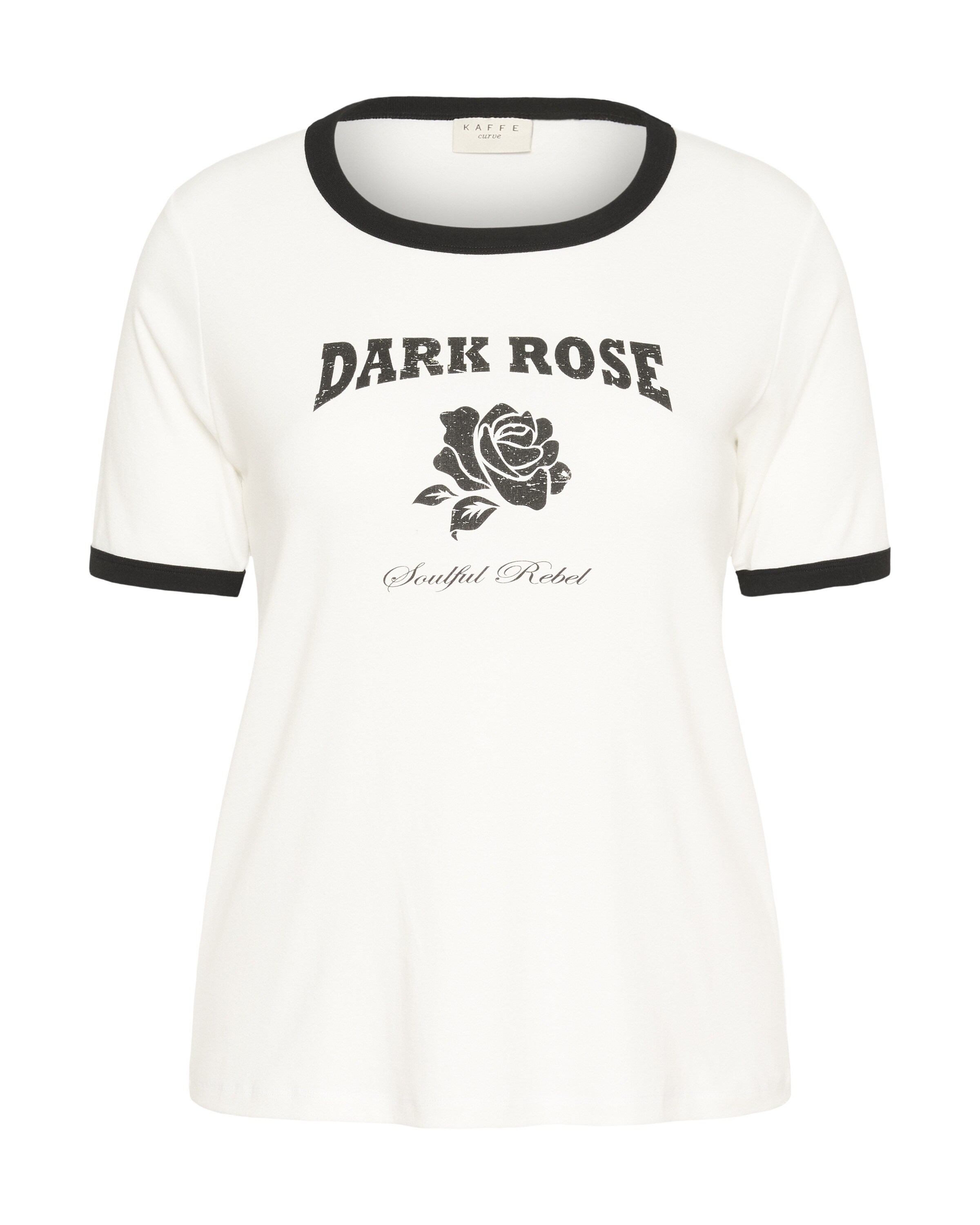 KAFFE CURVE - Camisa 'Olivie' em branco: frente