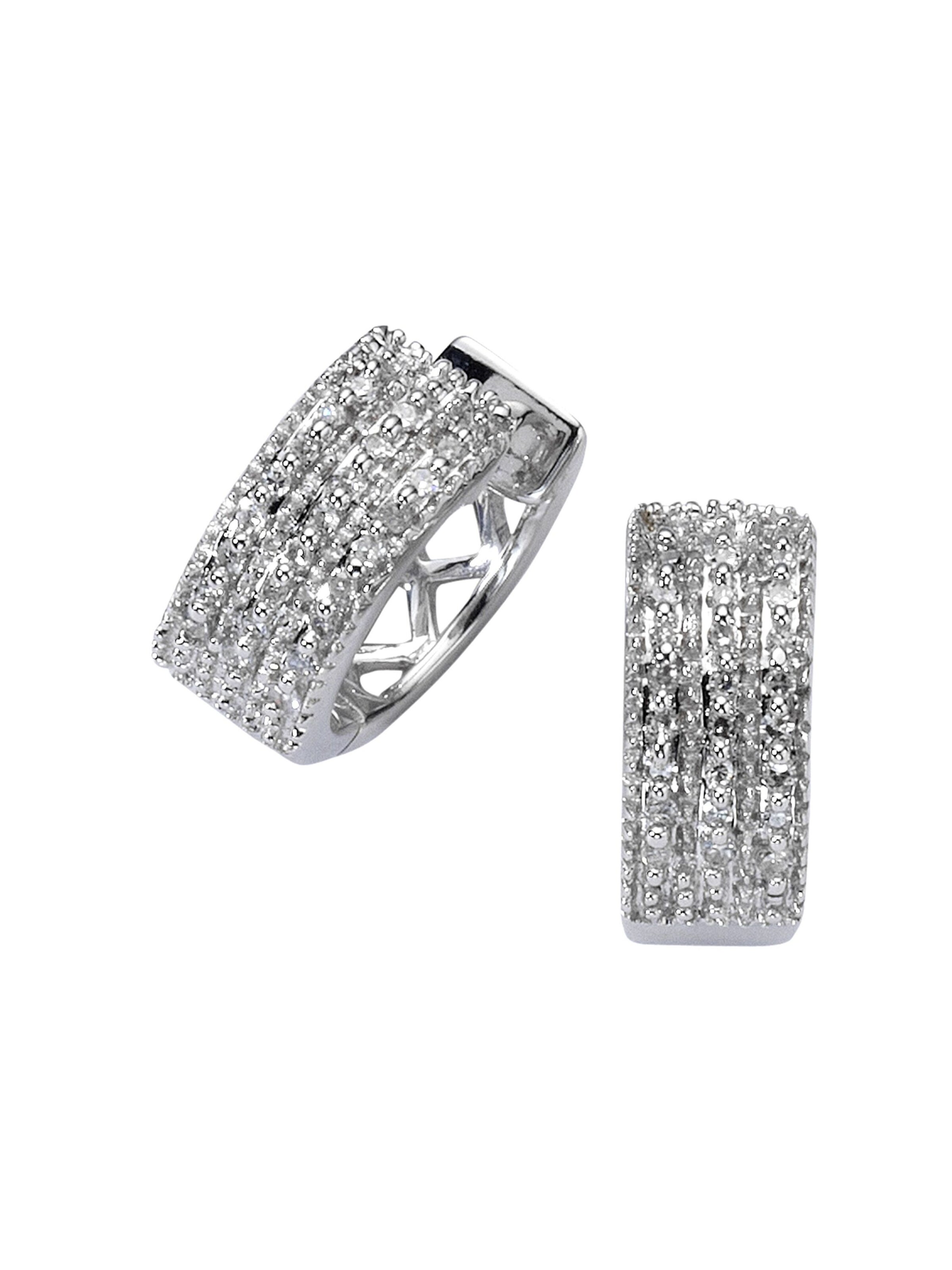 Diamonds by Ellen K. Ohrringe in weiß, Produktansicht