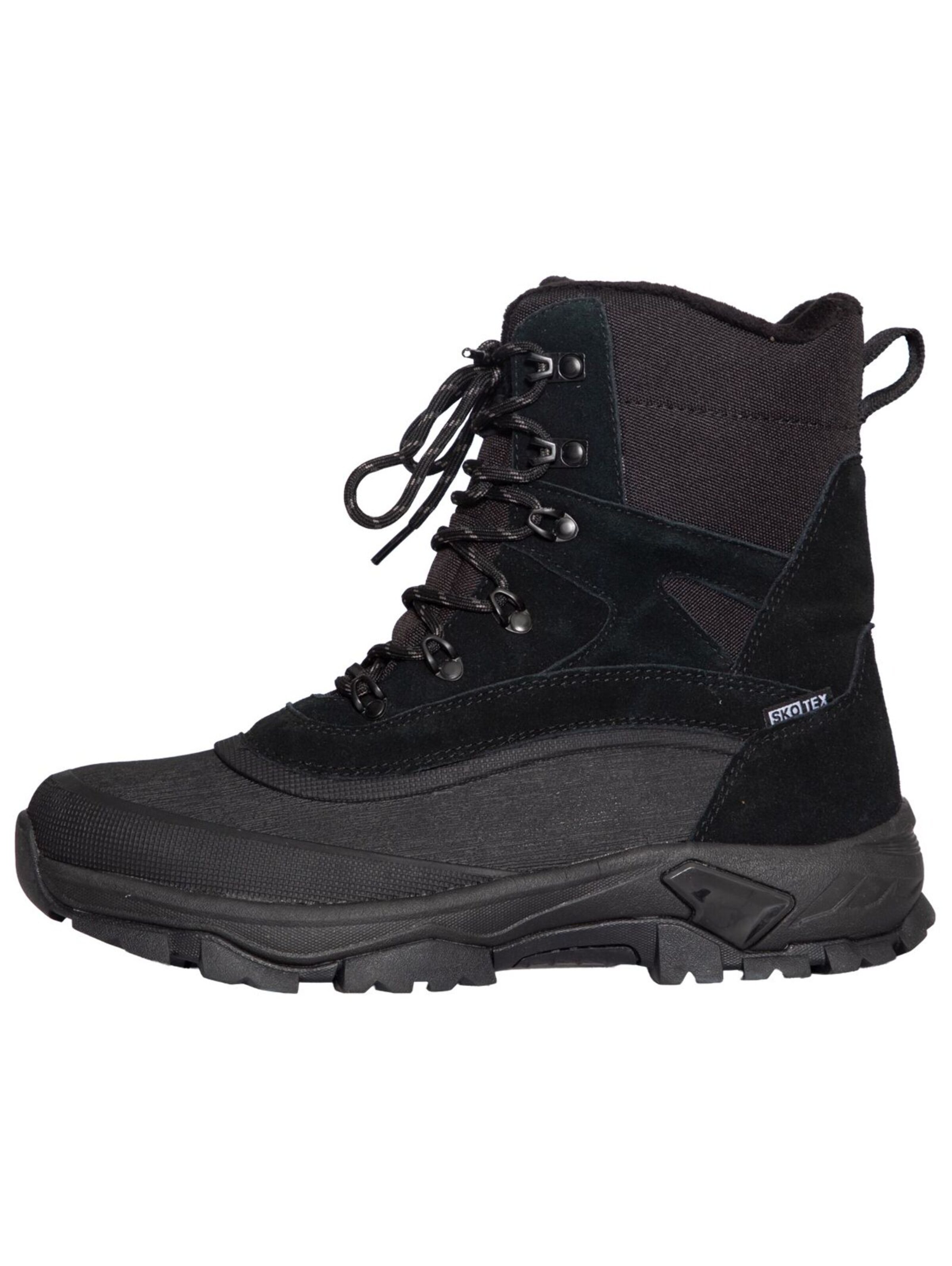 Boots stringati di SKOGAN in nero: lato