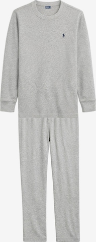 Polo Ralph Lauren Pyjama ' Club Waffle ' in Grau: Vorderseite