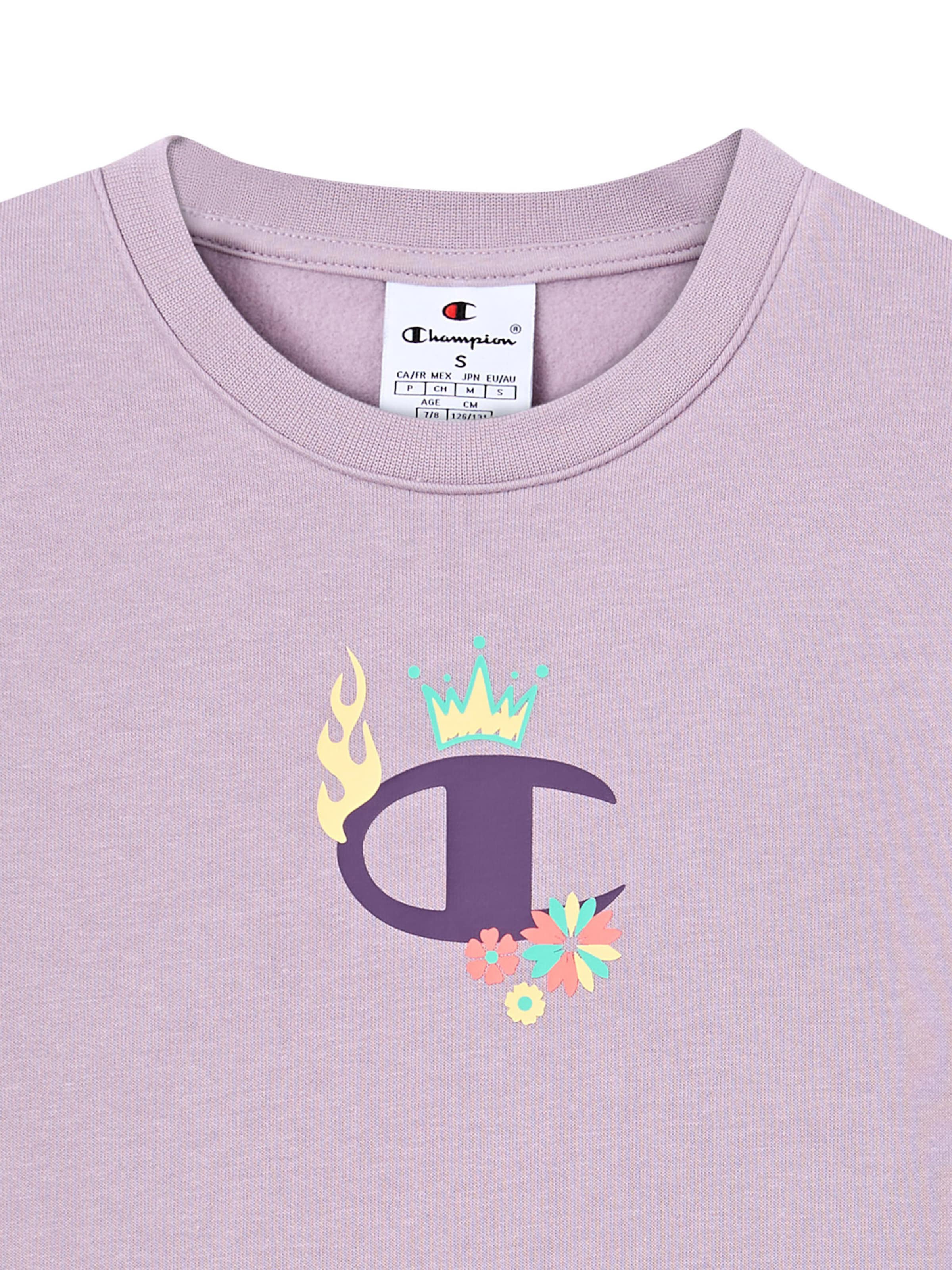 Felpa di Champion Authentic Athletic Apparel in lilla