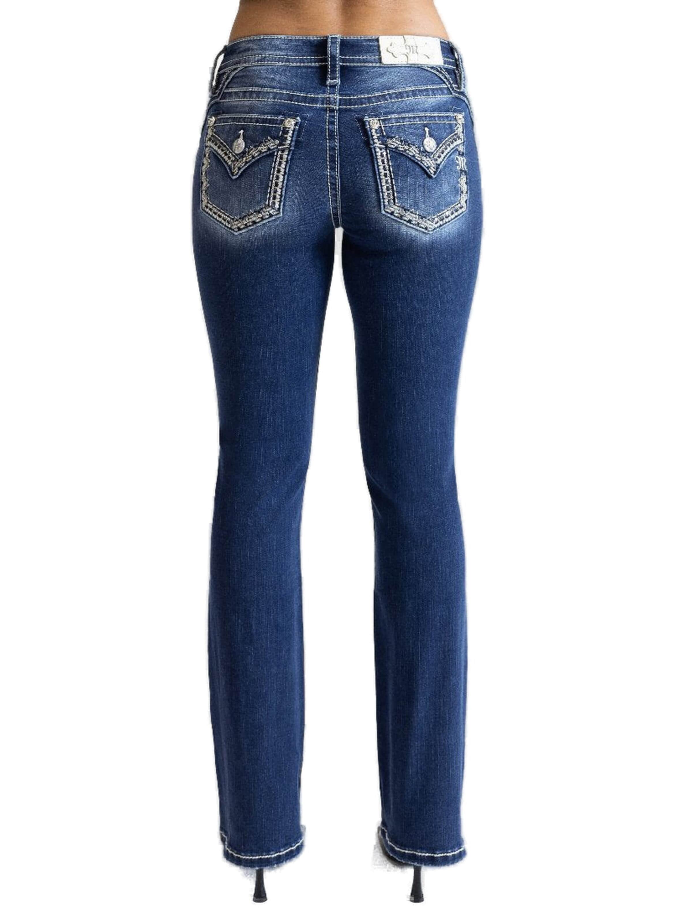 Miss Me Boot cut Jeans 'K1444 Mid-Rise Boot' in Blue
