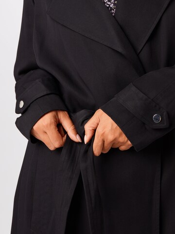 Manteau mi-saison 'Lettie' Forever New Curve en noir