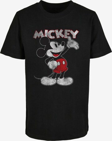 ABSOLUTE CULT Shirt 'Mickey Mouse' in Zwart: voorkant