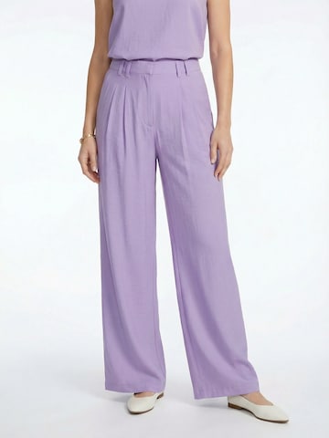 Guido Maria Kretschmer Women Свободный крой Брюки со складками 'Finja' в Лиловый: спереди