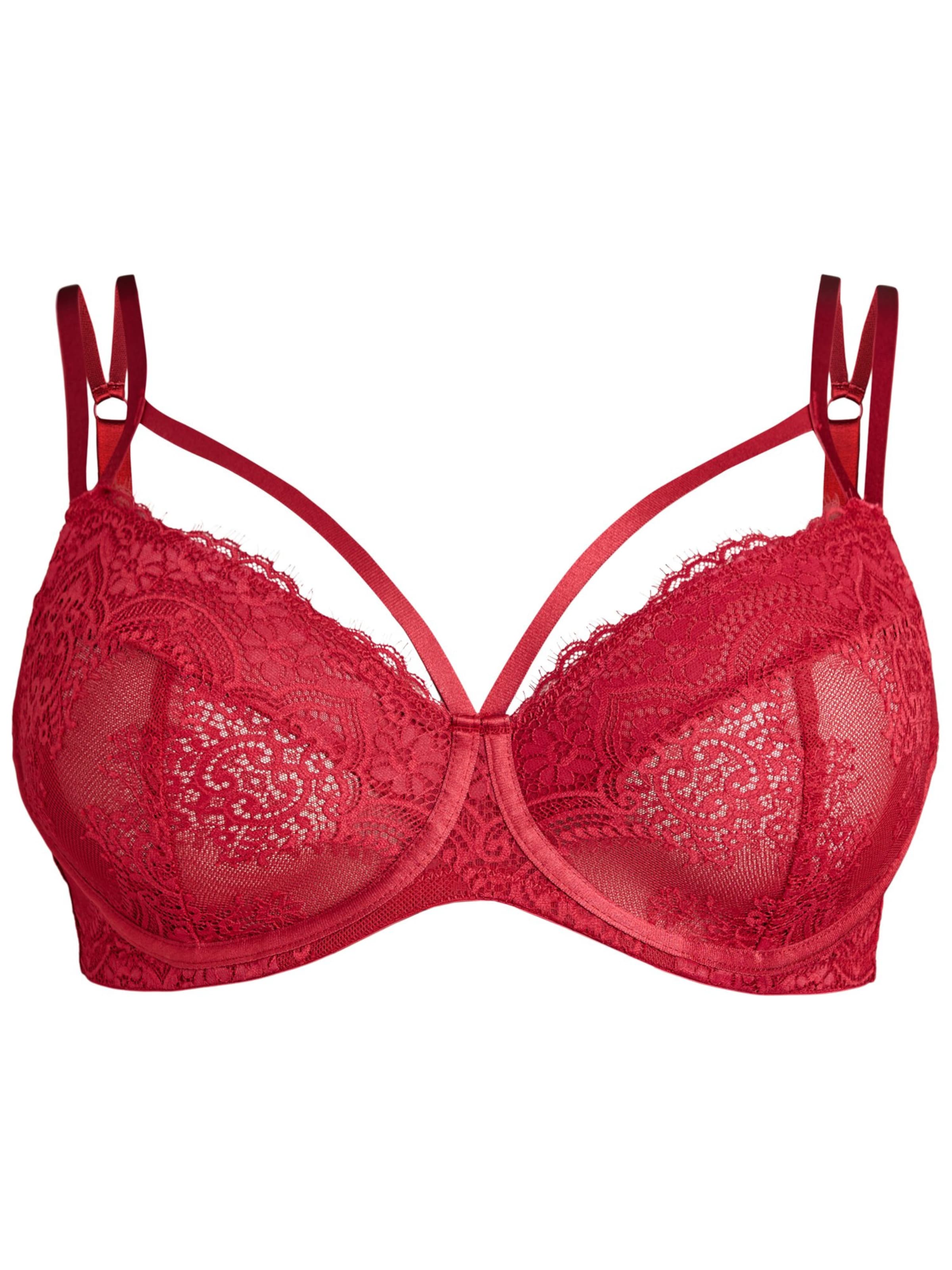 Devoted by Zizzi - Triángulo Sujetador 'Lelsa' en rojo: frente