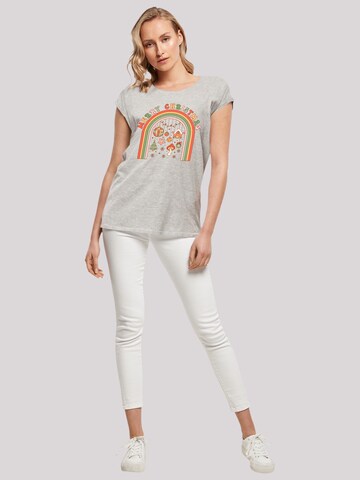 T-shirt 'Merry Christmas Cozy Vibes' F4NT4STIC en gris