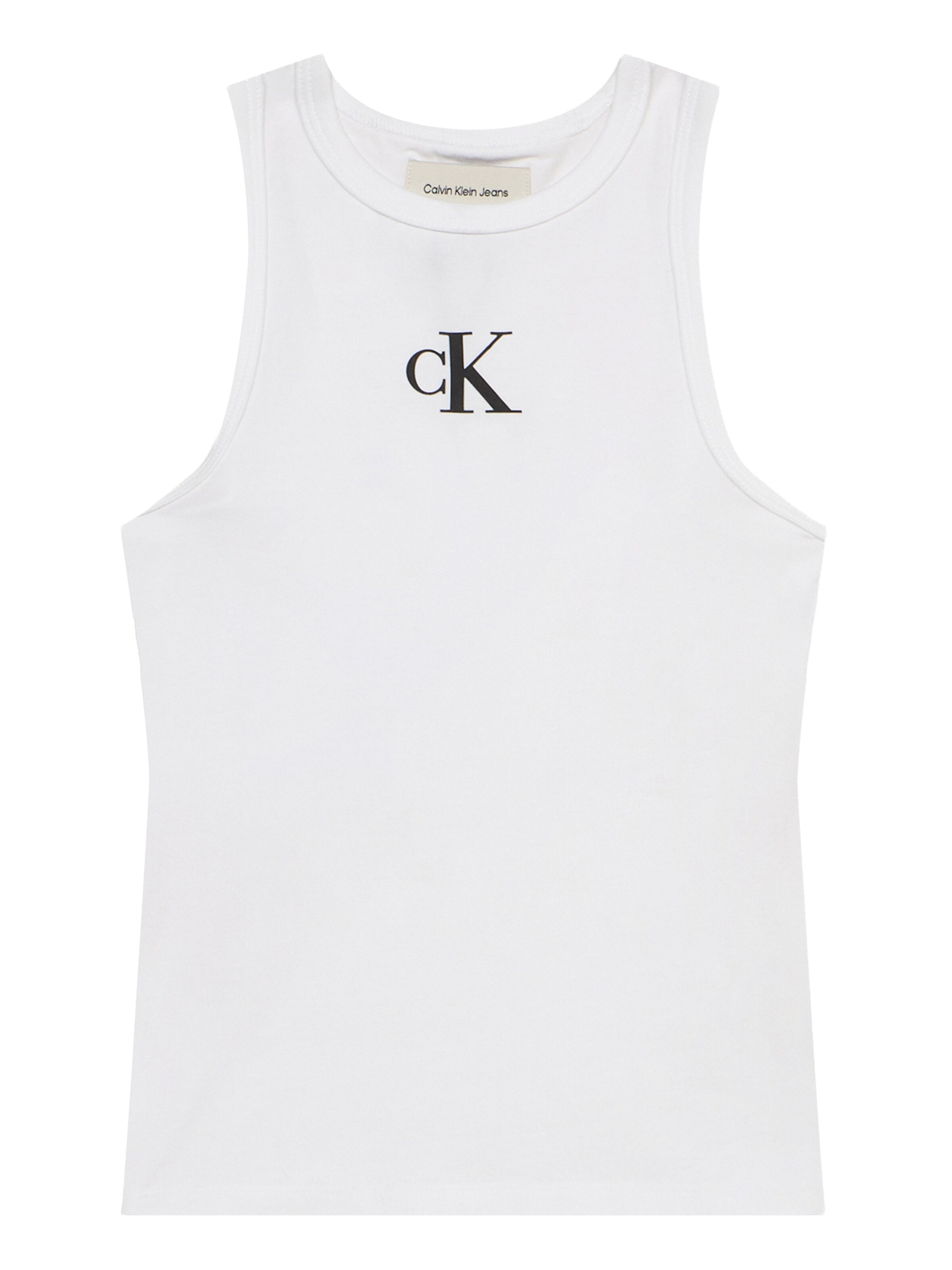 Calvin Klein Jeans Top in White: front
