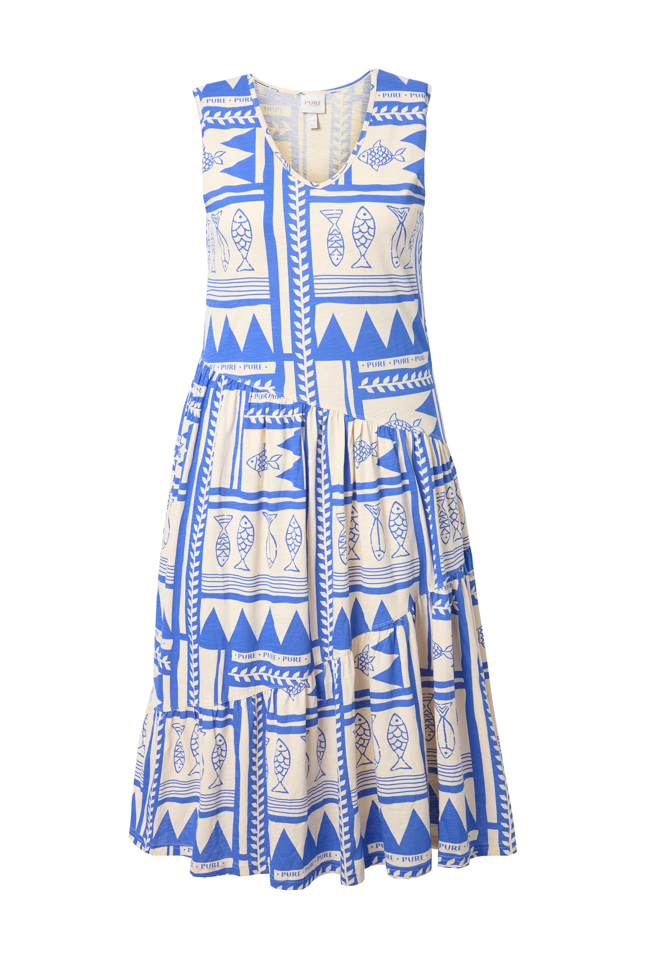 Robe Ulla Popken en bleu : devant