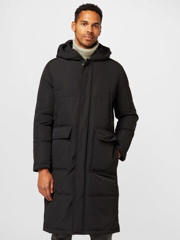 True Religion Winter coat in Black: front