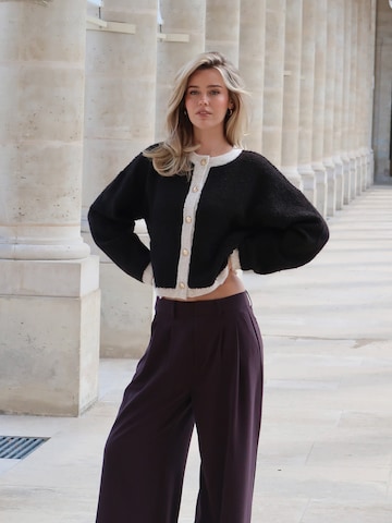 millane Wide leg Παντελόνι πλισέ σε καφέ