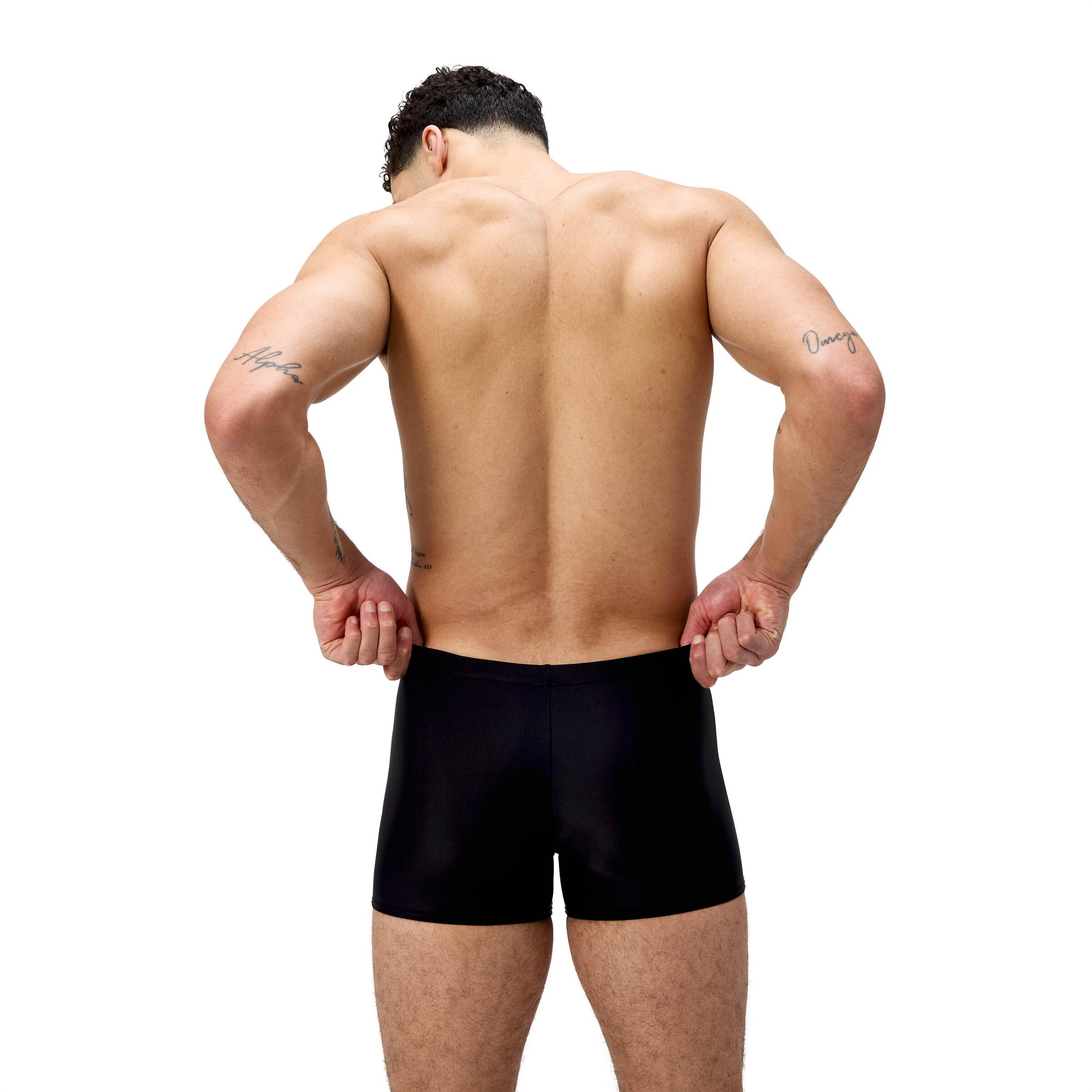 SPEEDO Athletic Swim Trunks 'Medley' in Black
