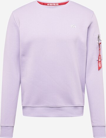 ALPHA INDUSTRIES Sweatshirt i lila: framsida