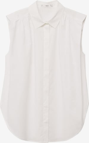 MANGO Блуза 'FLORI' в бяло: отпред
