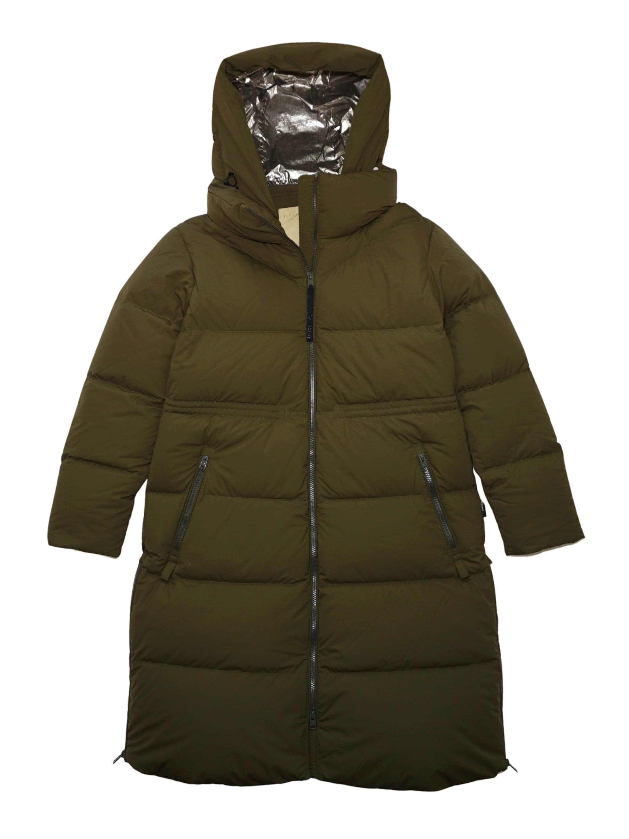 Cappotto funzionale di Woolrich in verde: frontale