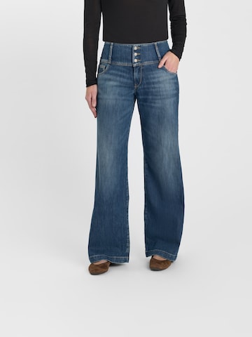 Le Temps Des Cerises Wide leg Jeans in Blue: front