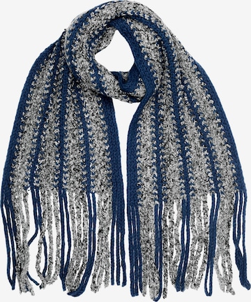 COLLEZIONE ALESSANDRO Scarf 'Grobstrick' in Blue: front