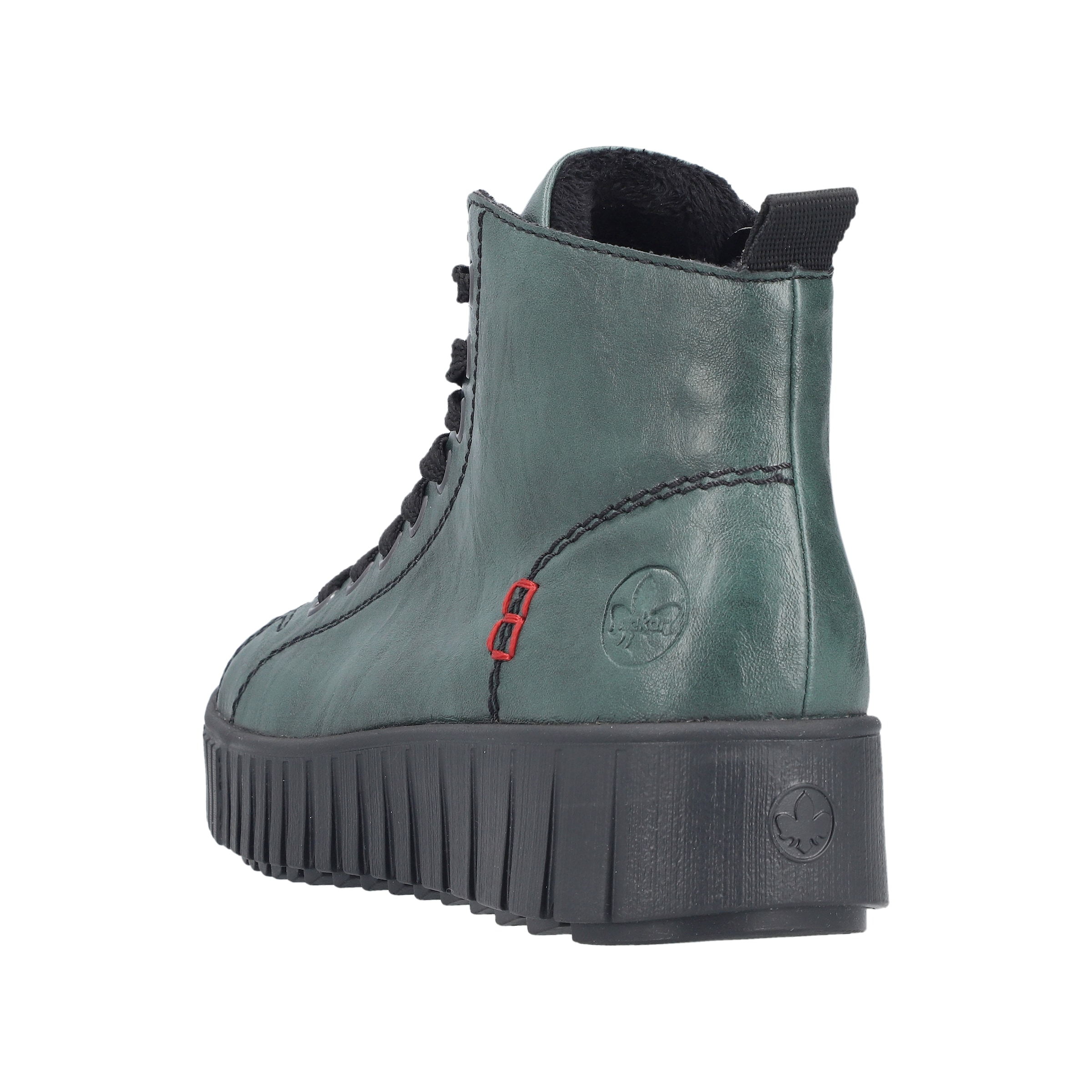 Bottines à lacets Rieker en vert