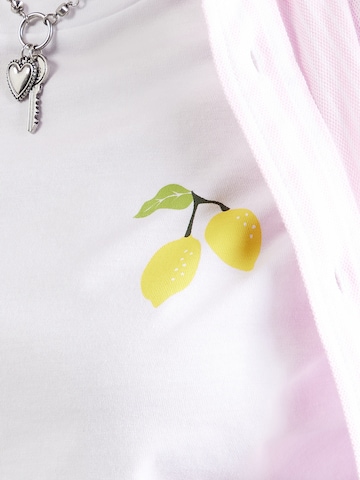 PIECES Shirt 'PCALIFI FASTTRACK' in Wit