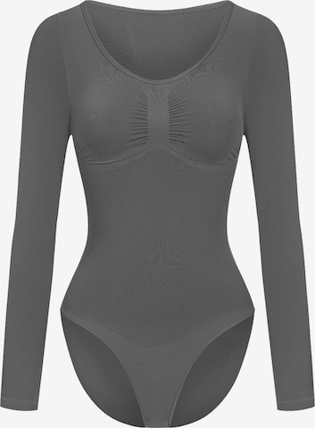 Body modelant 'Bodysuit Sculpting Shapewear Longsleeve mit Slip' cfab en gris : devant