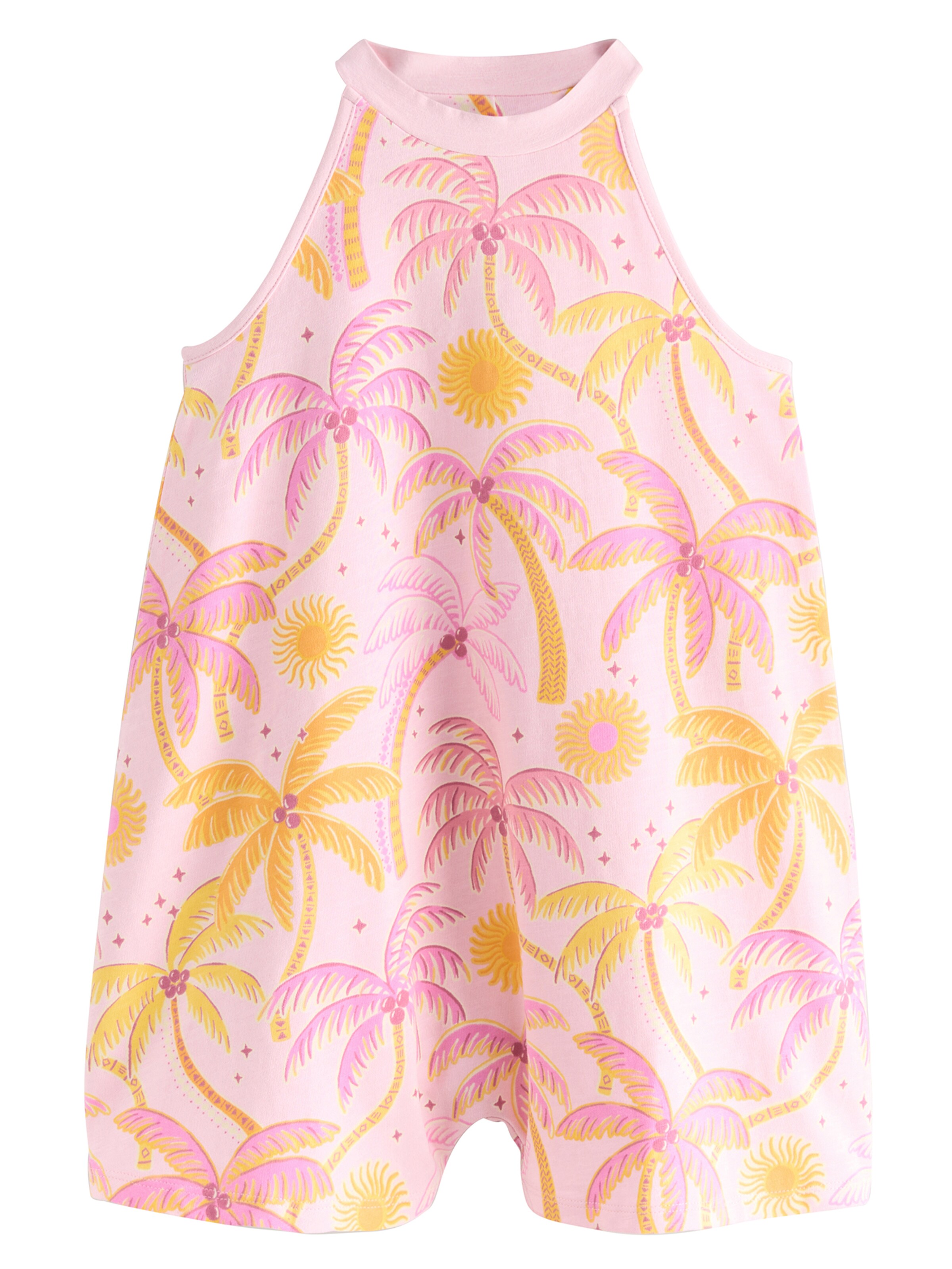 NextLoosefit Hlače s tregerima - roza boja: prednji dio